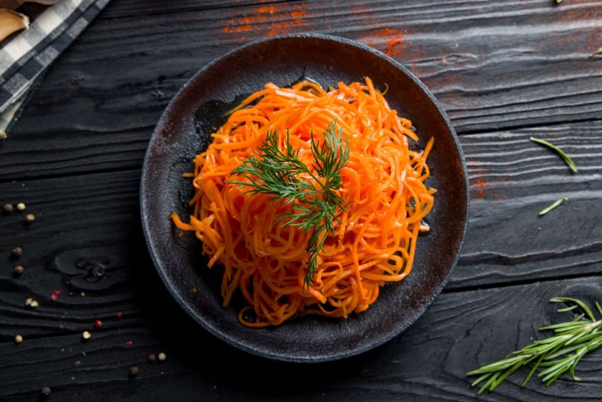 ПП морковь по-корейски – простой и вкусный рецепт, как приготовить пошагово